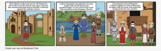 Martin Luther's Life Comic - Cartoon