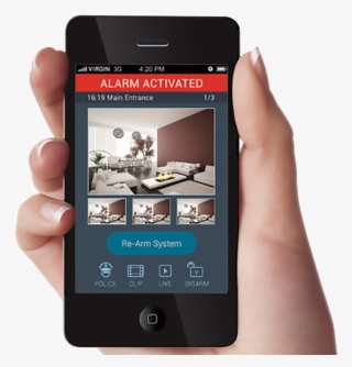 Smart Home Protection's Burglar Alarm Mobile Application - Application Smartphone Risco