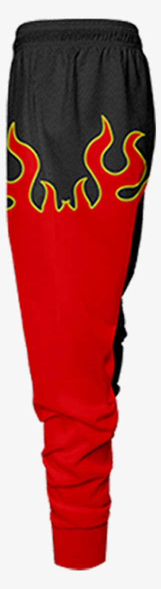 Tekken Jin Kazama Red Flame Cosplay Jogging Pants Fullprinted - Pocket
