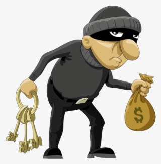 Thief, Robber Png, Download Png Image With Transparent - Rob The Bank Cartoon