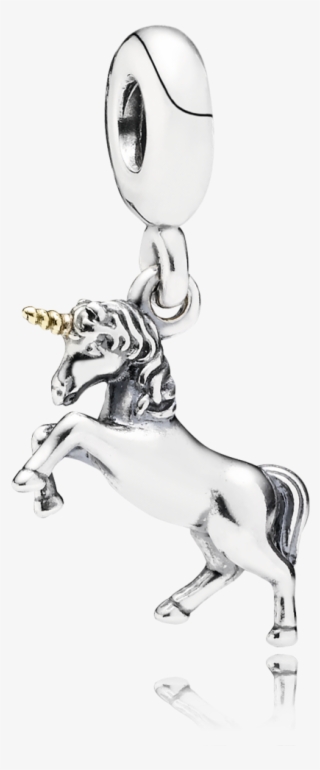Spain Pandora Unicorn Silver And Gold Hanging Charm - Pandora Unicorn Charm