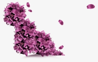Clip Library Stock Purple Flower Flying Decorative - Flying Lavender Petal Png