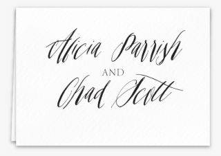 Thank You Card Precious Blush - Calligraphy