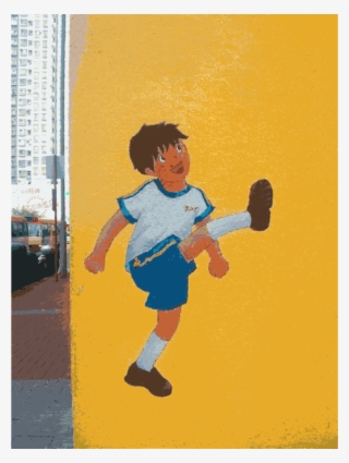 Drawing Cartoon Painting Football Mural - Painting