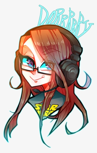 Gamer Girl Png - Drawing Gamer