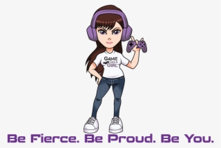 Game Like A Girl On Twitter - Girl Logo Gaming Png