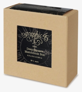 Deep Square Matchbook Box Kraft - Box