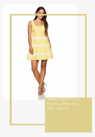 Adrianna Papell Women's Petite Fit And Flare Dress, - Girl