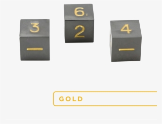 D6 Gun Metal Polyhedral Dice - Wood