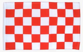 Red White Square Flag