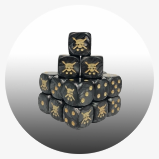 Tabletop Tactics Black Pearl Dice - Paw