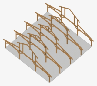 Example Of Great Plains Western Horse Barn Frame And - Plywood
