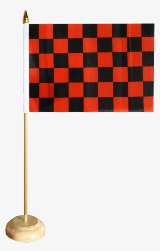 Checkered Red-black Table Flag - Flag
