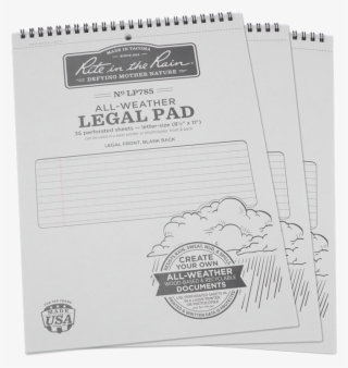Rite In The Rain Lp X All - Rite In The Rain Legal Pad