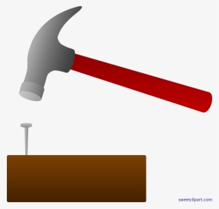 Collection Of Free Hammering Clipart Nail Download - Hammer Hammering A Nail