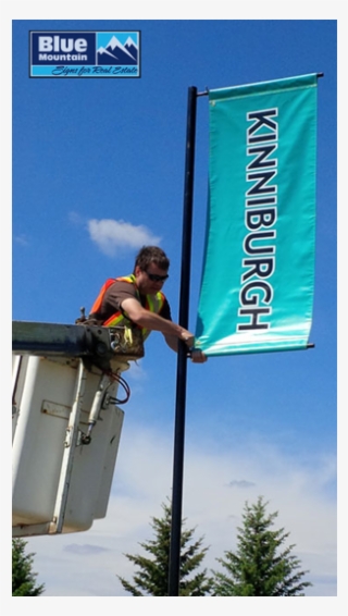 Flag Installation Blue Mountain Signs - Banner