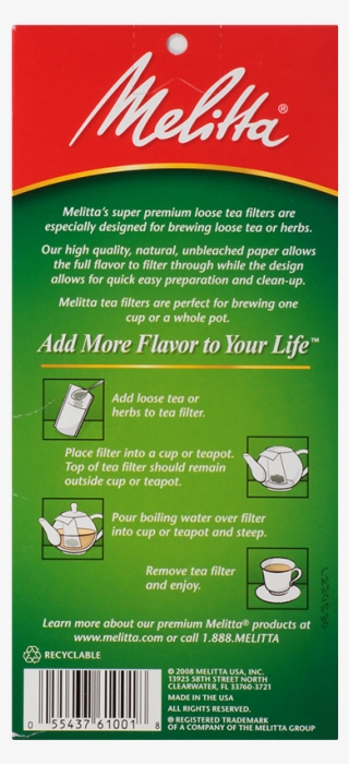 Tea Filters - 40 Count - Melitta