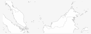 Large Malaysia Blank Map With Borders And Coasts Outlines - Malaysian Map Outline