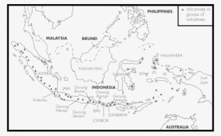 Indonesia'a Volcanoes No - Map