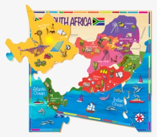 Wooden Map Of South Africa - Map