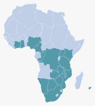 Africa - Black African Map Png