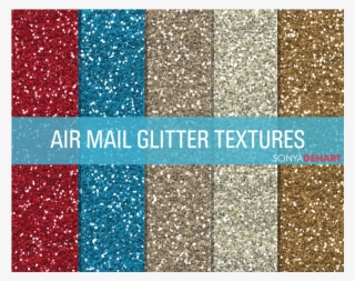 Glitter Textures Digital Paper Pack Air Mail - Glitter