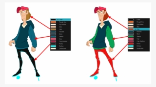 When You Modify The Colour Of An Existing Swatch, It - Great Character Color Palette