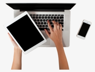 Laptop Png Photo - Hand And Laptop Png