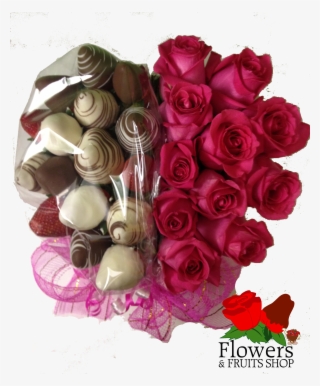 Regala Este Hermoso Arreglo De Rosas Y Fresas Cubiertas - Arreglos De Rosas Con Fresa Con Chocolates