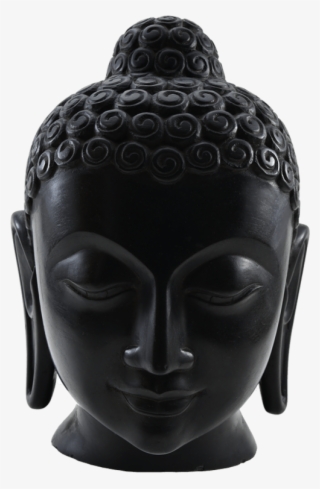 Black Stone Buddha Head 3 - Gautama Buddha