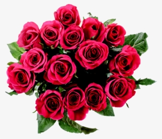 Ramo De Rosas Vector - Flower Bouquet Above View