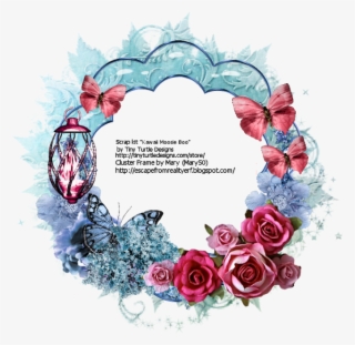 And Here Is A Sample Of A Tag Made Using The Frame - Garden Roses