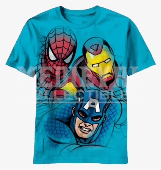 Junior Turqoise Marvel Avengers T Shirt - Marvel's Avengers T Shirts
