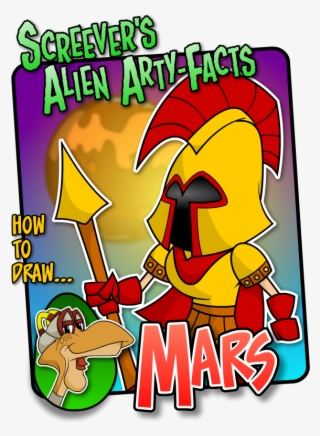 In This “screever's Alien Arty-facts” You Learn How - Cartoon