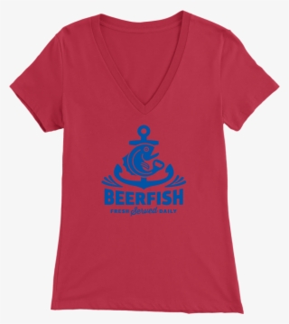 Womens V-neck Anchor Logo - Shirt