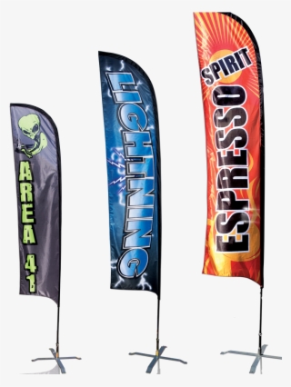 Custom Marketing And Business Flags By Infltate Co - 12 Foot Feather Flag