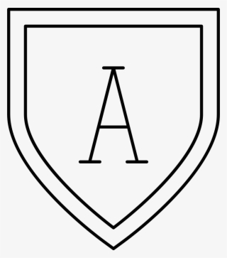 Shield Shape With Letter A Comments - Circle