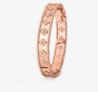 Perlée Clovers Bracelet, Large Model - Van Cleef And Arpels Gold Bracelet