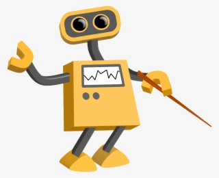 Pointer Position 5 Of - Cute Robot Png