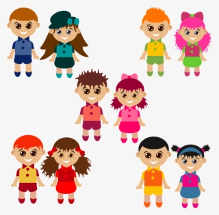 Vector Graphics,free Pictures, Free - Meninos E Meninas Png