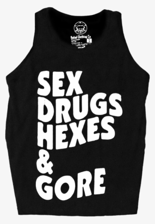 Sex Drugs Hexes & Gore Tank Satanic Occult Belial Clothing - Active Tank