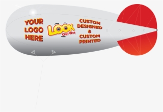 Custom Helium 30ft Advertising Blimp - Rigid Airship
