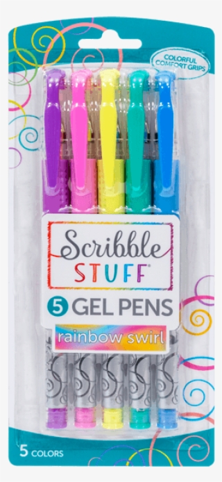 Home / Products / Gel Pens / 5ct Rainbow Swirl Gel - Rainbow Swirl Ink Pens