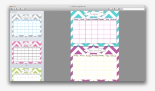 Calendar Screen Shot-tracing Months - Teacher Calendar Template