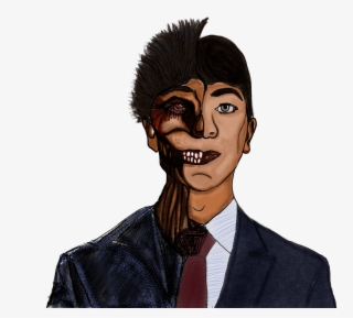 Two Face Zombie - Illustration