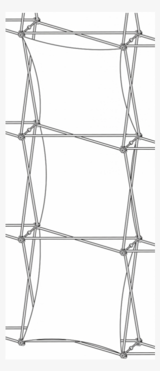 Xclaim Double Thread Fabric Popup Display Graphic - Barbed Wire