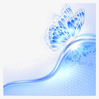 Butterfly Light Abstract Blue Wing Hq Image Free Png - Blue Background Butterfly