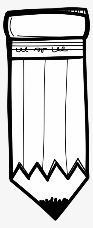 Pencil Clipart, Door Hangers, Pencil Door Hanger, Wood - Melonheadz Clipart Black And White