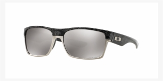 Oakley Two Face Polished Black / Silver Ghost Text - Reflection