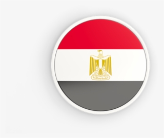 Illustration Of Flag Of Egypt - Egypt Flag Circle Png